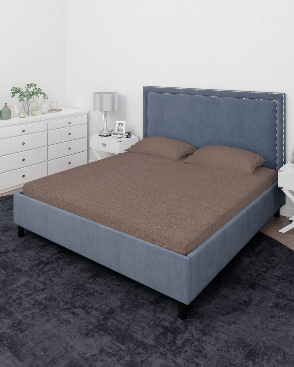 Valuables Plain Cotton Double Bedsheet 90x102, Double Size Bed Sheet, Chase Value, Chase Value