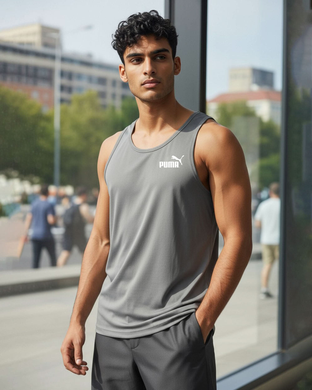 Men's Plain Sando - Grey, Men's T-Shirts & Polos, Chase Value, Chase Value