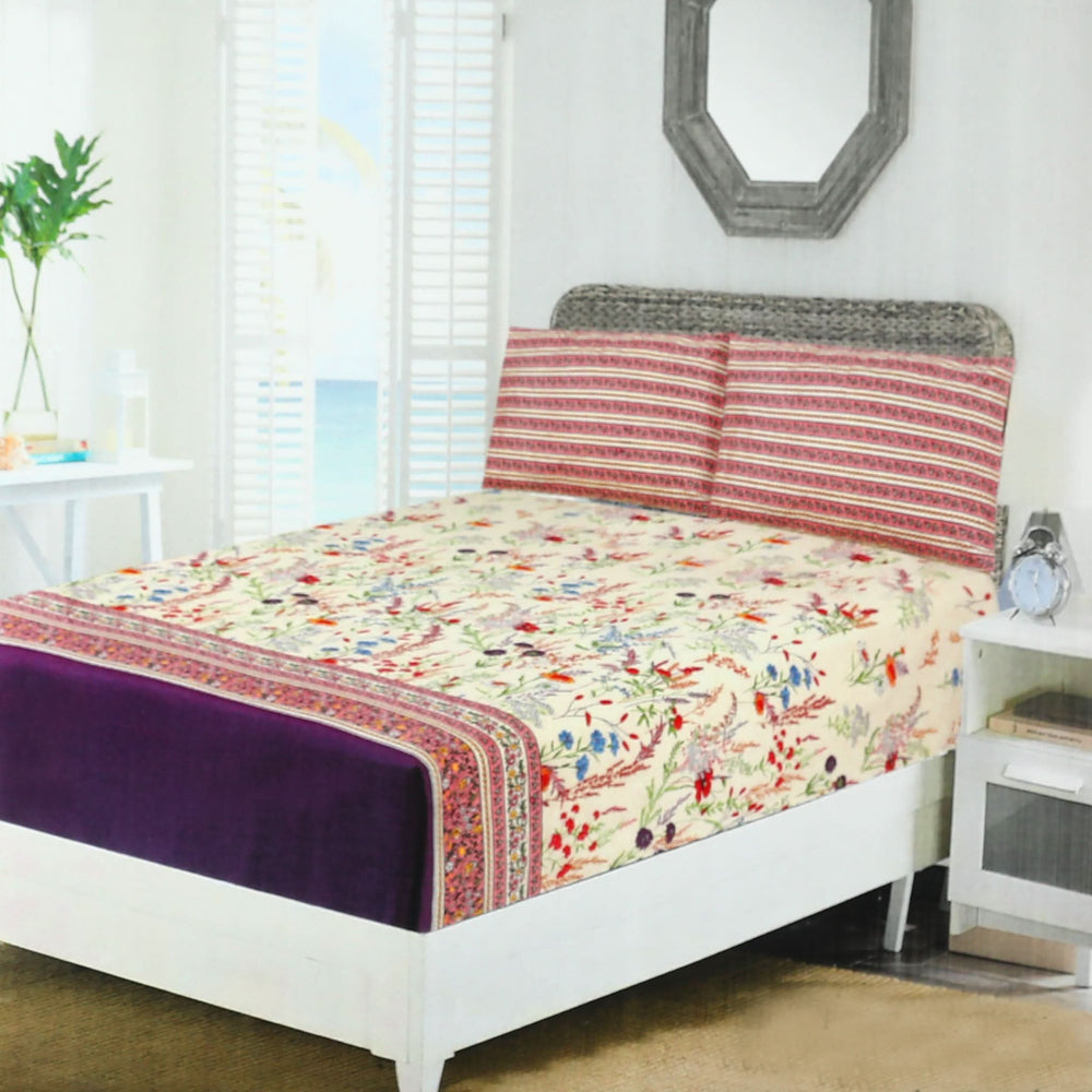 Valuable Fitted Sheet with 2 Pillows, Single Size Bed Sheet, Chase Value, Chase Value