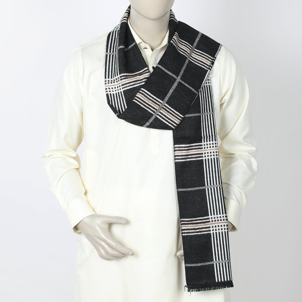 Men's Muffler - Black, Men's Shawls & Mufflers, Chase Value, Chase Value