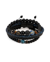 3 Pcs Gents Leather Bracelets, Men's Jewellery, Chase Value, Chase Value