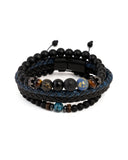 3 Pcs Gents Leather Bracelets, Men's Jewellery, Chase Value, Chase Value