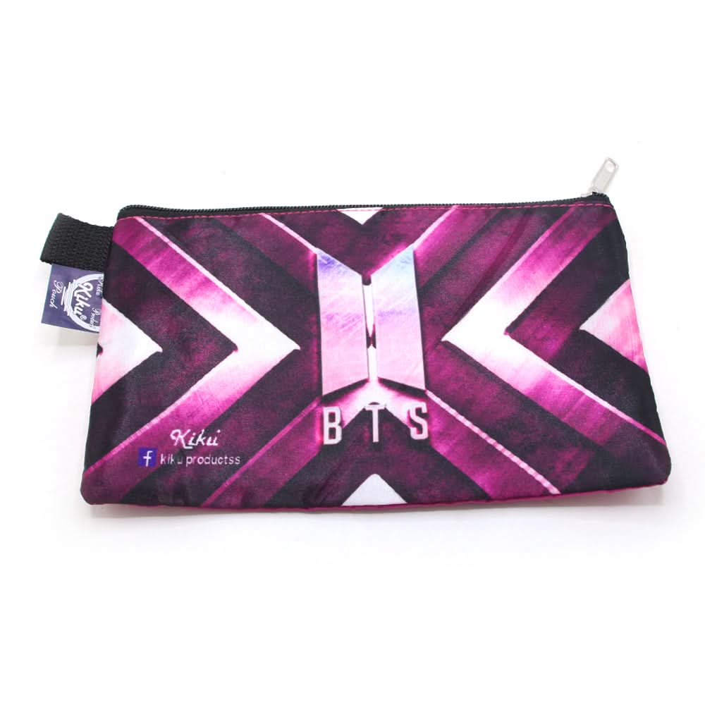 Pencil Pouch One Zipper - Dark Pink, Stationary Pouch & Box, Chase Value, Chase Value