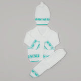Newborn Boys Full Sleeves Suit - Green, Newborn Boys Sets & Suits, Chase Value, Chase Value