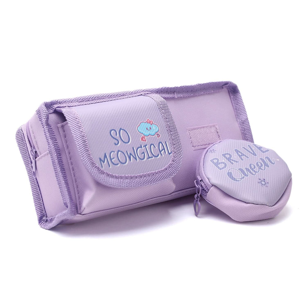 Pencil Pouch Mix Character - Purple, Stationary Pouch & Box, Chase Value, Chase Value