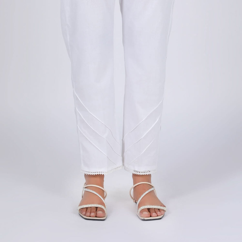 Women's Trouser - White, Women Pants & Tights, Chase Value, Chase Value