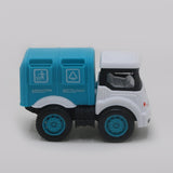 Pull Back Trash Truck Toy - White, Die-cast Model Car, Chase Value, Chase Value