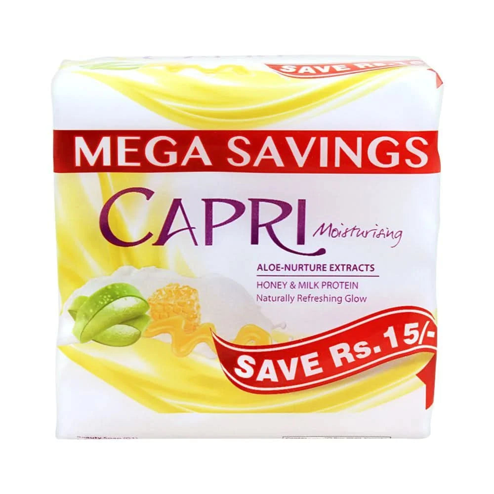 Capri Aloe Nurture Extracts Bar Soap 120Gm - 3 In 1, Soaps, Capri, Chase Value