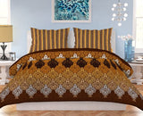 Printed King Size Percale Finish Bed Sheet 3 Pcs - Multi, Home & Lifestyle, Double Bed Sheet, Chase Value, Chase Value