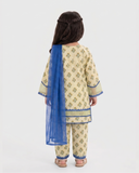 Eminent Girls' Essential Embroidered Dyed 3 Pc Suit