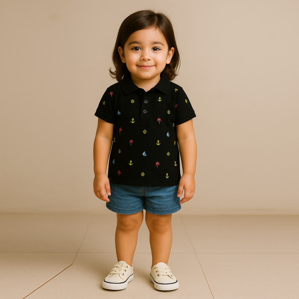 Valuable Girls Half Sleeves Polo T-Shirt, Girls T-Shirts, Chase Value, Chase Value