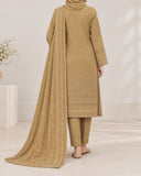 Noor Collection Aneela's Peach Dhanak Embroidered Suit - 3 Pc