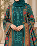 Noor Collection Aneela's Peach Dhanak Embroidered Suit - 3 Pc