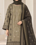 Noor Collection Aneela's Peach Dhanak Embroidered Suit - 3 Pc