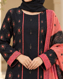 Noor Collection Aneela's Peach Dhanak Embroidered Suit - 3 Pc