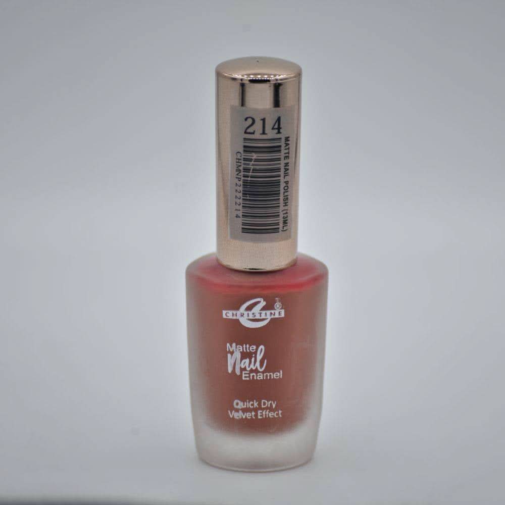 Christine Matte Nail Enamel Shade - 214, Nails, Christine, Chase Value