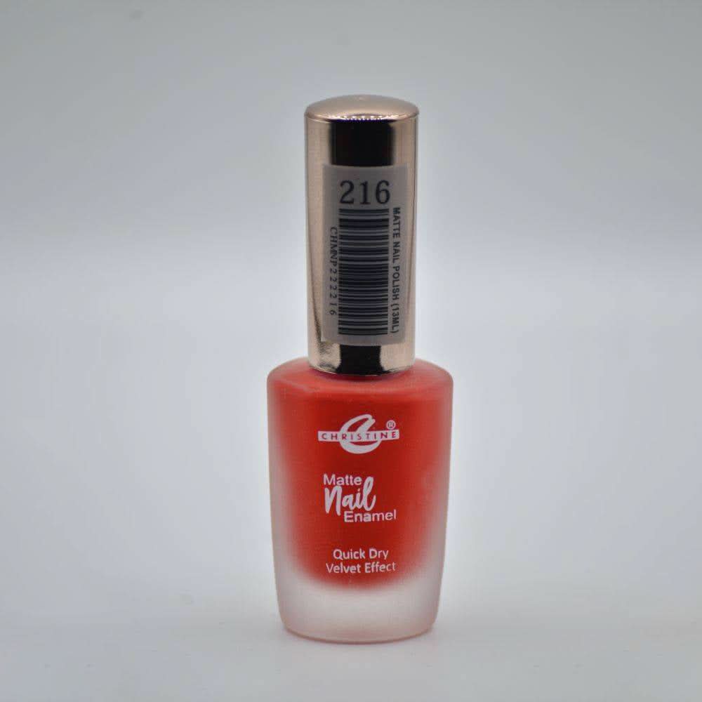 Christine Matte Nail Enamel Shade - 216, Nails, Christine, Chase Value