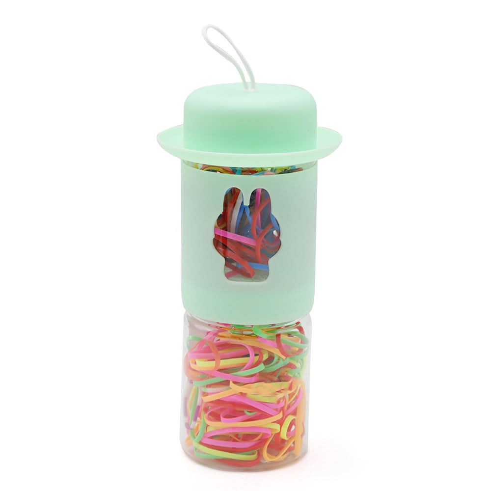 Colored Rubber Band - Cyan, Girls Hair Accessories, Chase Value, Chase Value