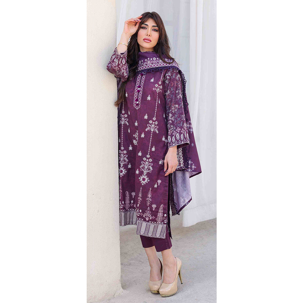 Rashid Khaddar Printed Embroidered Unstitched 3pcs Suit - 8354, Women, 3Pcs Shalwar Suit, Rashid Textiles, Chase Value
