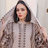 Rashid Khaddar Printed Embroidered Unstitched 3pcs Suit - 8358, Women, 3Pcs Shalwar Suit, Rashid Textiles, Chase Value