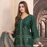 Nezarah Jacquard Emroidered Unstitched 3Pcs Suit - D-9162, Women, 3Pcs Shalwar Suit, Tawakkal Fabrics, Chase Value