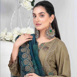 Adina Jacquard Embroidered Unstitched 3Pcs Suit - D-9191, Women, 3Pcs Shalwar Suit, Tawakkal Fabrics, Chase Value