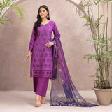 Leena Fancy Schiffli Embroidered Unstitched 3pcs Suit - 9242, Women, 3Pcs Shalwar Suit, Tawakkal Fabrics, Chase Value