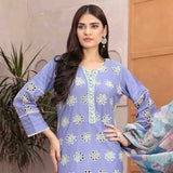 Leena Fancy Schiffli Embroidered Unstitched 3pcs Suit - 9247, Women, 3Pcs Shalwar Suit, Tawakkal Fabrics, Chase Value