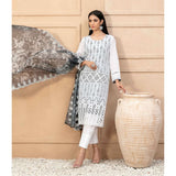 Tawakkal Serra Lawn Banarsi Jacquard Embroidered Unstitched Suit 3Pcs - 9, Women, 3Pcs Shalwar Suit, Tawakkal, Chase Value