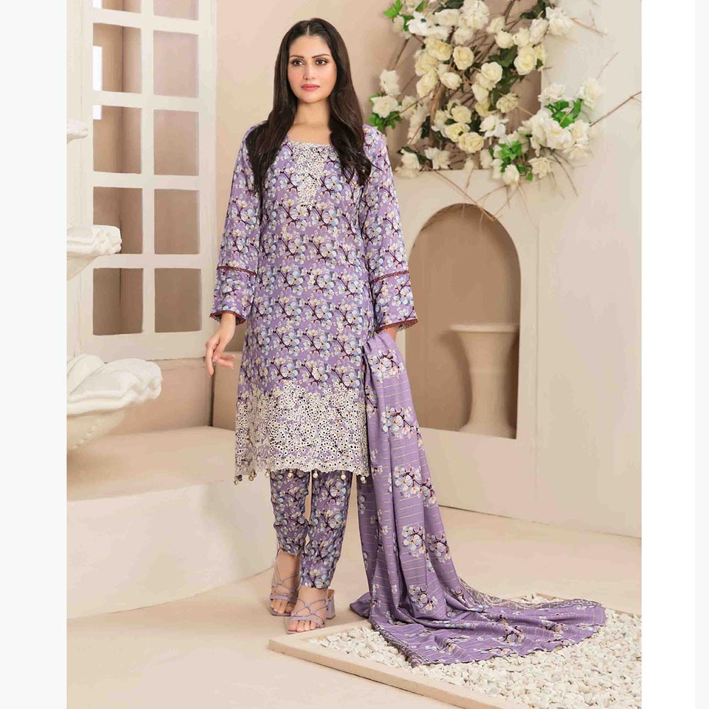 Tawakkal Mayal Viscose Embroidered Unstitched 3Pcs Suit With Shawl, Women, 3Pcs Shalwar Suit, Tawakkal Fabrics, Chase Value