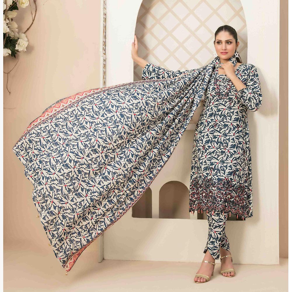 Tawakkal Mayal Viscose Embroidered Unstitched 3Pcs Suit With Shawl, Women, 3Pcs Shalwar Suit, Tawakkal Fabrics, Chase Value