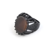 Mens' Durable Fing Ring for Daily Wear - Black, Men's Jewellery, Chase Value, Chase Value