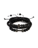 3 Pcs Gents Leather Bracelets, Men's Jewellery, Chase Value, Chase Value