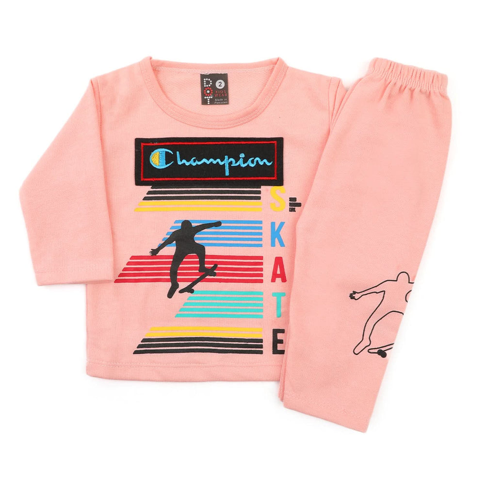 Newborn Boys Full Sleeves Suit - Light Pink, Newborn Boys Sets & Suits, Chase Value, Chase Value