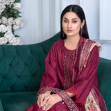 Noor Jahan Mushk Printed Lawn Chikenkari Embroidered Unstitched 3Pcs Suit, Women, 3Pcs Shalwar Suit, Chase Value, Chase Value