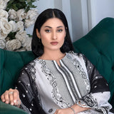 Noor Jahan Mushk Printed Lawn Chikenkari Embroidered Unstitched 3Pcs Suit, Women, 3Pcs Shalwar Suit, Chase Value, Chase Value