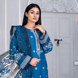 Noor Jahan Mushk Printed Lawn Chikenkari Embroidered Unstitched 3Pcs Suit, Women, 3Pcs Shalwar Suit, Chase Value, Chase Value
