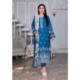 Noor Jahan Mushk Printed Lawn Chikenkari Embroidered Unstitched 3Pcs Suit, Women, 3Pcs Shalwar Suit, Chase Value, Chase Value