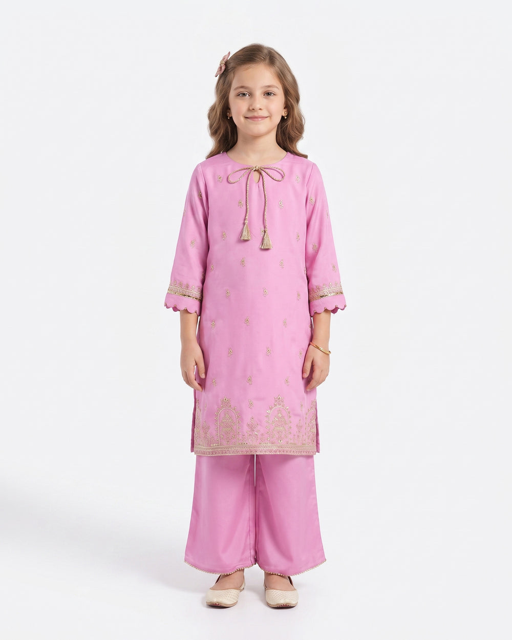 Eminent Girls' Signature Embroidered Dyed 2Pc Suit, Girls Shalwar Kameez, Eminent, Chase Value