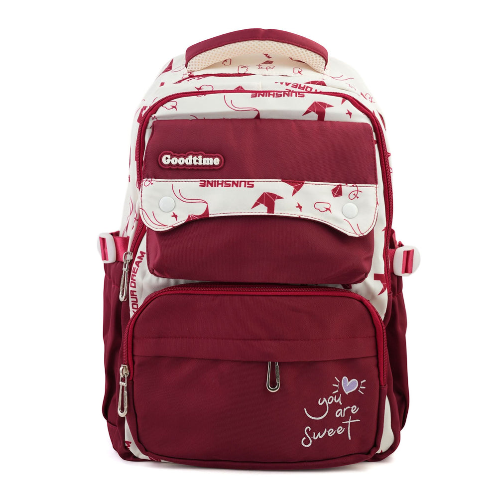 Kids School Backpack 16" - Maroon, School Bags, Chase Value, Chase Value