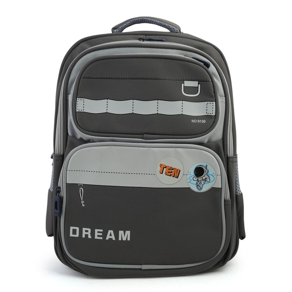 Kids School Backpack 16" - Grey, School Bags, Chase Value, Chase Value