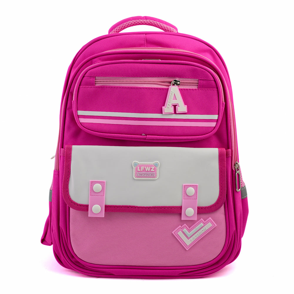Kids School Backpack 16" - Pink, School Bags, Chase Value, Chase Value