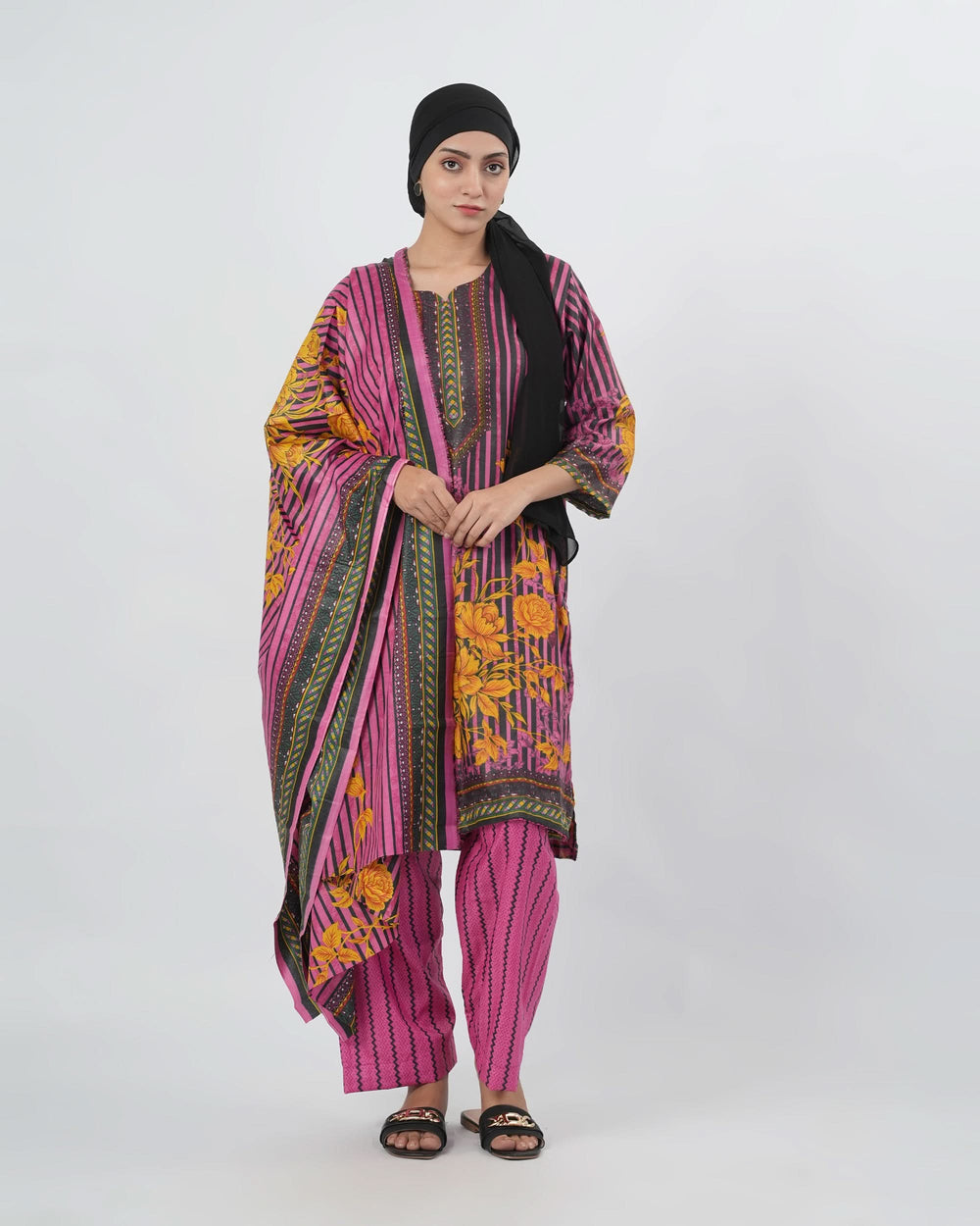 Shahzaib Gull Gee Printed 3-Pcs Suit, Women, 3Pcs Shalwar Suit, Chase Value, Chase Value