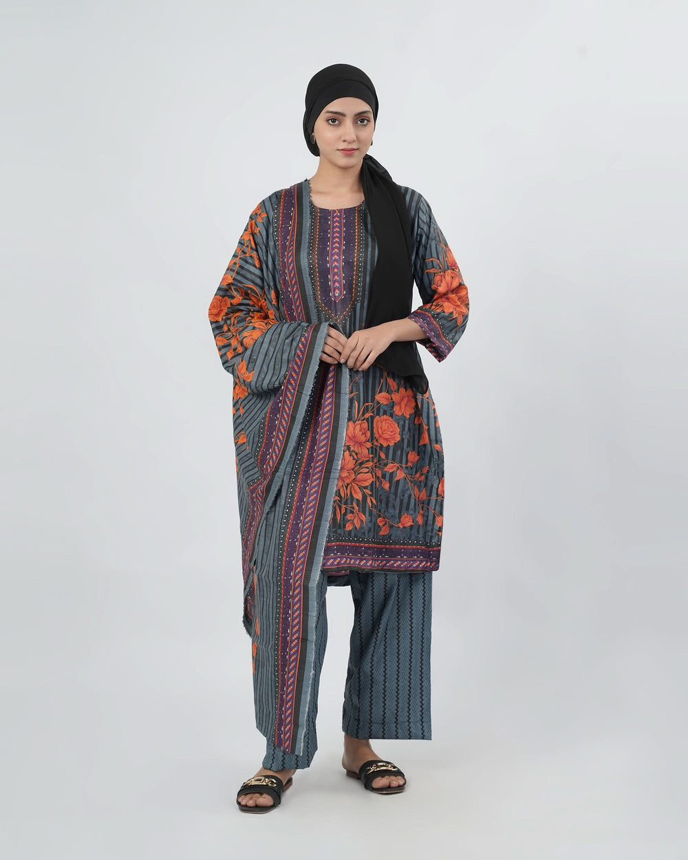 Shahzaib Gull Gee Printed 3-Pcs Suit, Women, 3Pcs Shalwar Suit, Chase Value, Chase Value