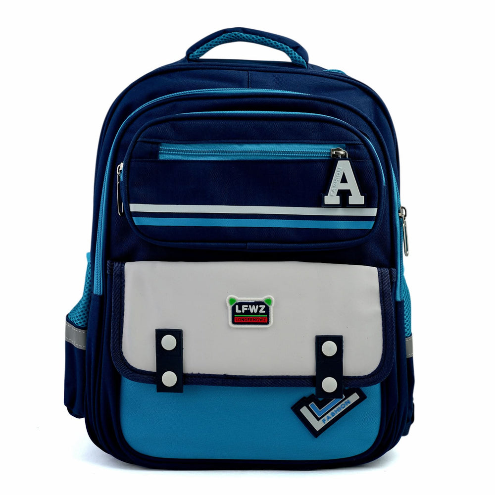 Kids School Backpack 16" - Light Blue, School Bags, Chase Value, Chase Value