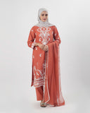 Valuables Women’s Embroidered Chiffon 3Pcs Suit, Women Shalwar Suits, Valuables, Chase Value