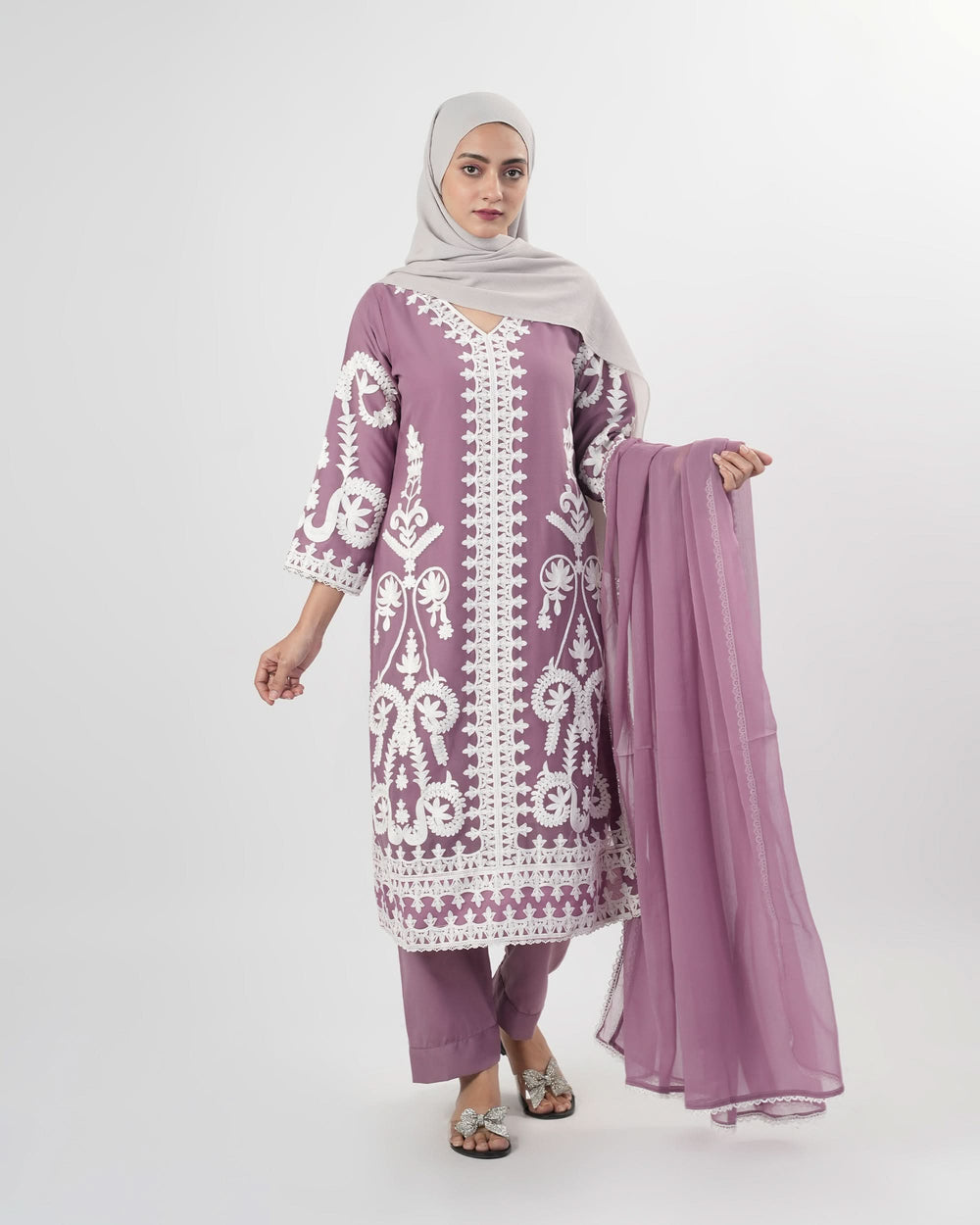 Valuables Women’s Embroidered Chiffon 3Pcs Suit, Women Shalwar Suits, Valuables, Chase Value
