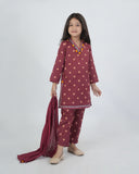 Eminent Girls Printed Suit - Maroon, Girls Shalwar Kameez, Eminent, Chase Value
