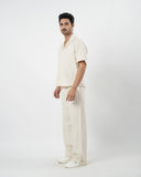 Eminent Men’s Solid Polyester Co-ord Set