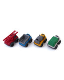 Pull & Back Vehicle Set 4Pcs, Die-cast Model Car, Chase Value, Chase Value